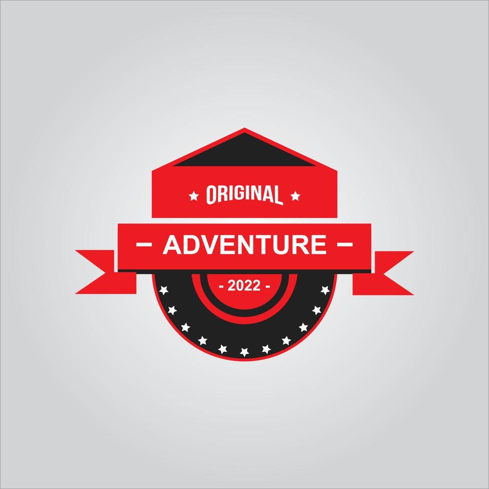wild life adventure logo in forest and mountains vector