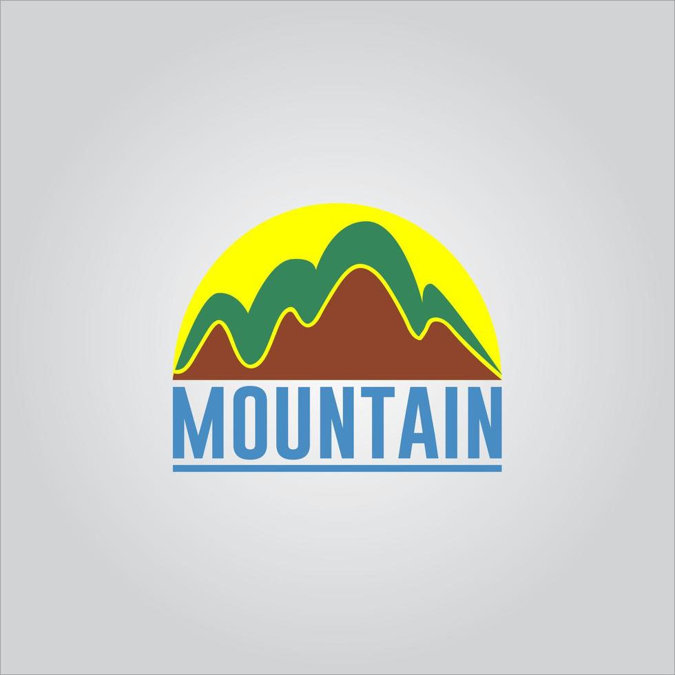 logotipo de expedición de montaña y logotipo de explorador de montaña vector