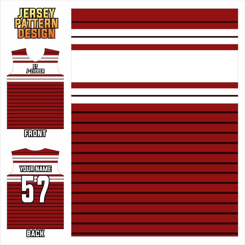 patrón de impresión de jersey. Jersey deportivo con estampado sublime. plantillas de fútbol, volly, baloncesto, béisbol, ciclismo, pesca, carreras, esport vector