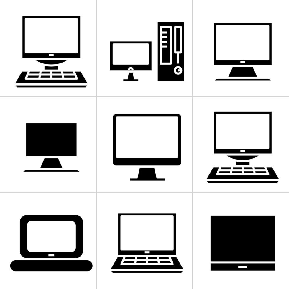 computer icons set vector