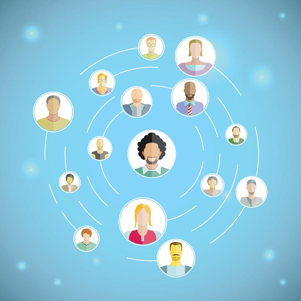 people network vector illustration