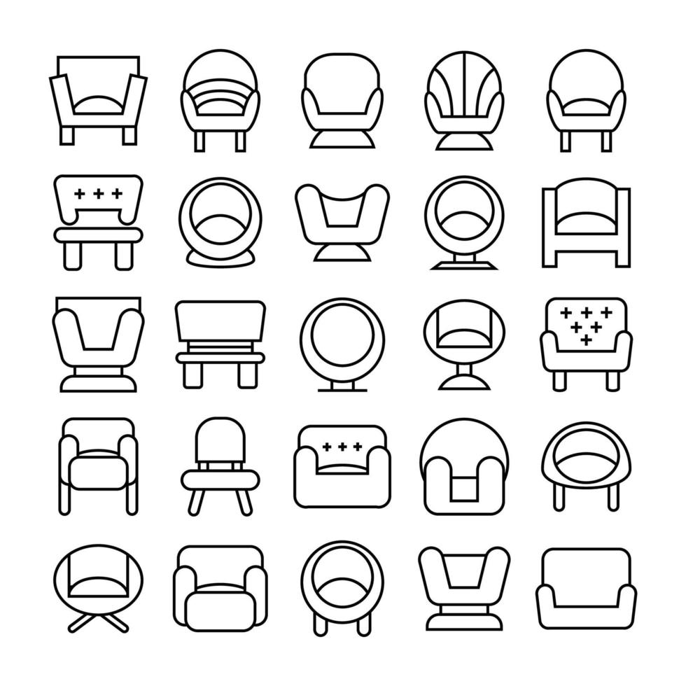 sofa icon line vector illustration