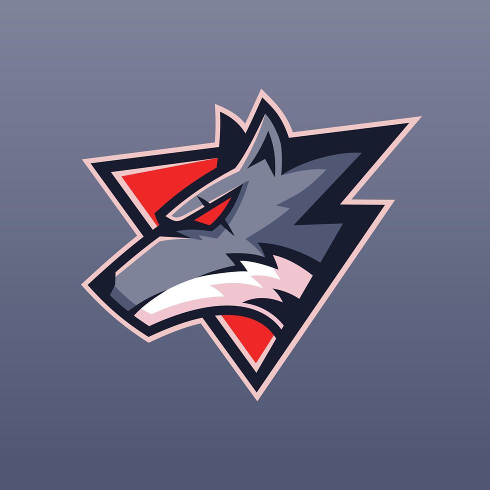 beast Wolf team logo design vector