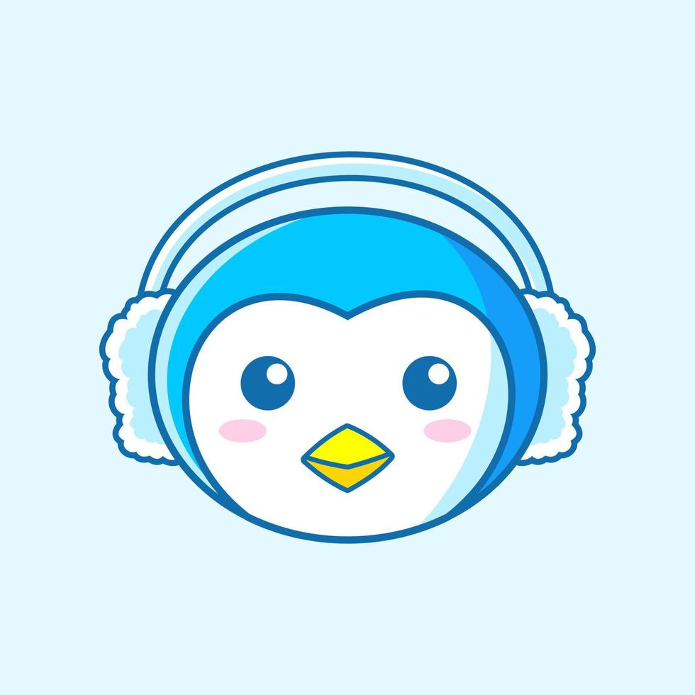 cold sweet winter Penguin vector