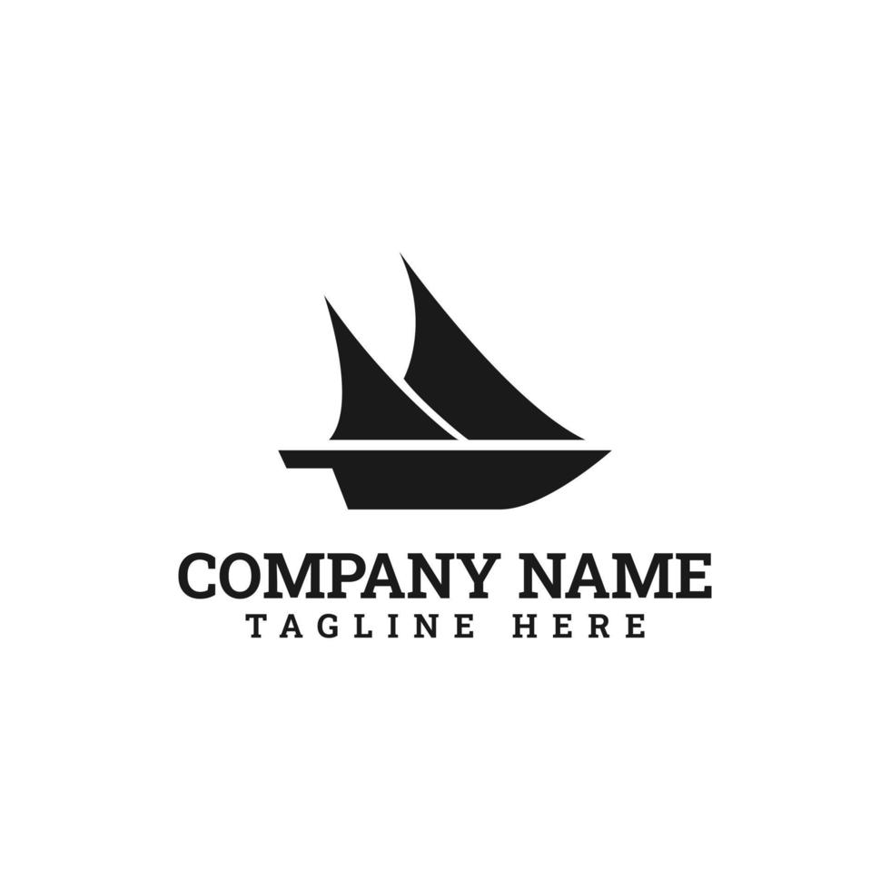 Sailboat Dhow Ship Logo Vector