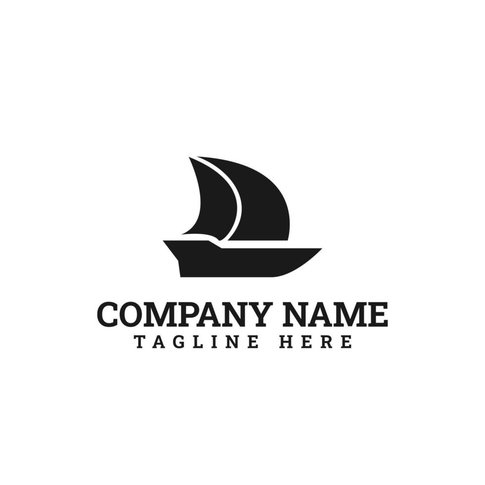 Sailboat Dhow Ship Logo Template vector