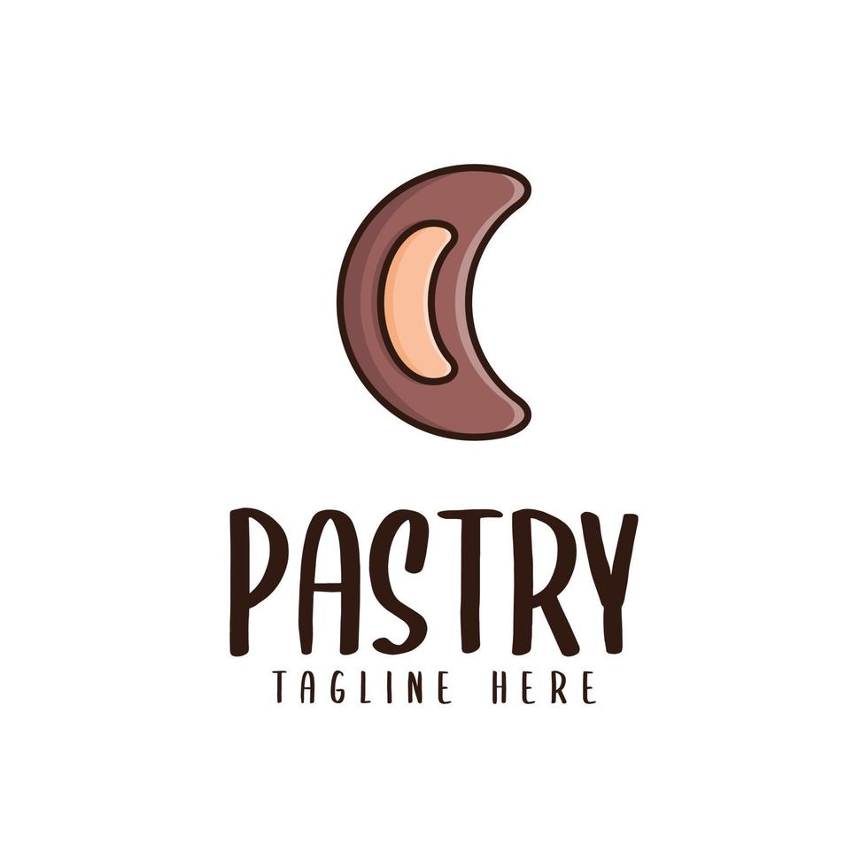 Cookie Logo Vector Design With Cashew Filling