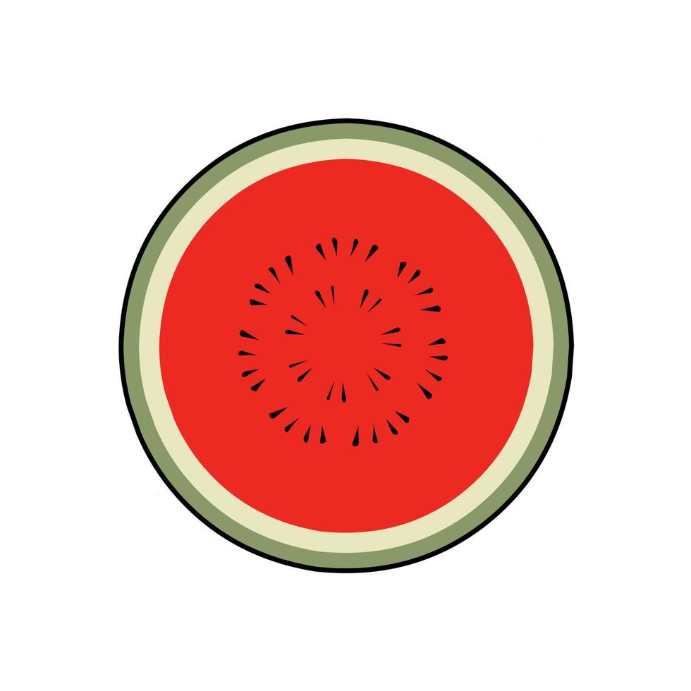 vegetales de frutas en diseño de estilo plano dibujado a mano vector