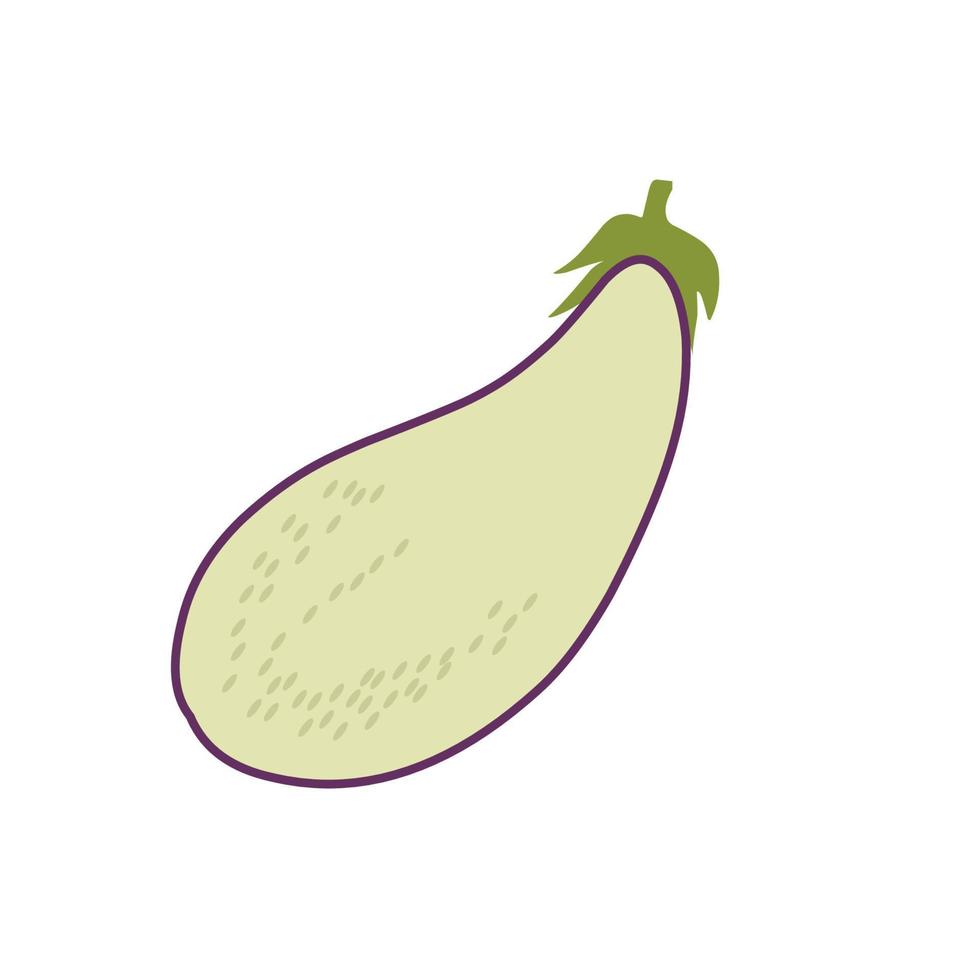 Fruit vegetable in flat hand drawn style design vector