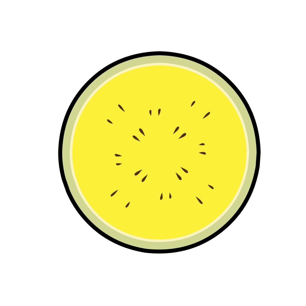 Fruit vegetable in flat hand drawn style design vector