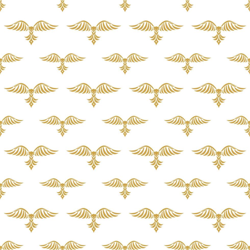 Vintage Luxury Birds Seamless Pattern vector