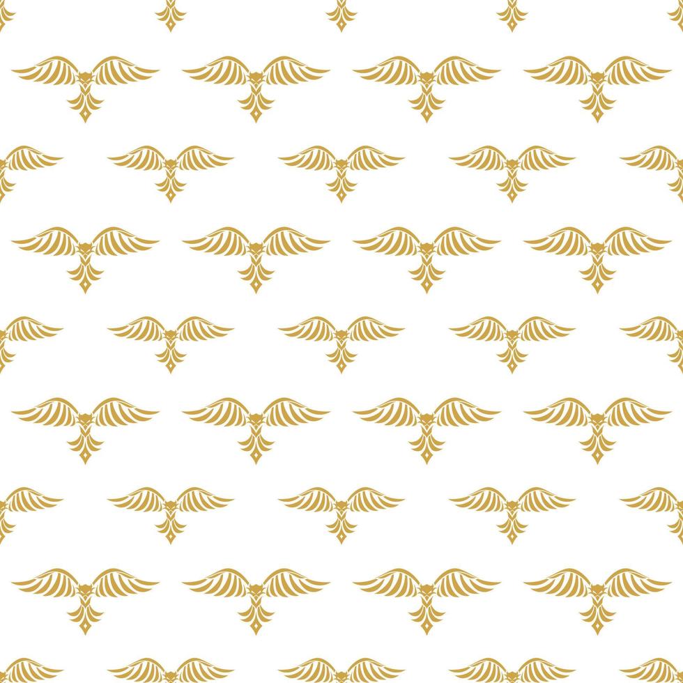 Vintage Luxury Birds Seamless Pattern vector