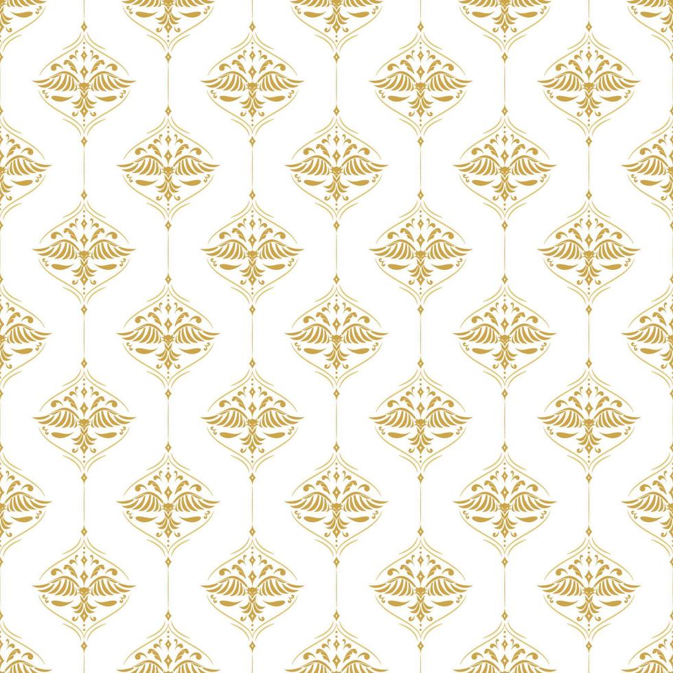 Vintage Luxury Birds Seamless Pattern vector