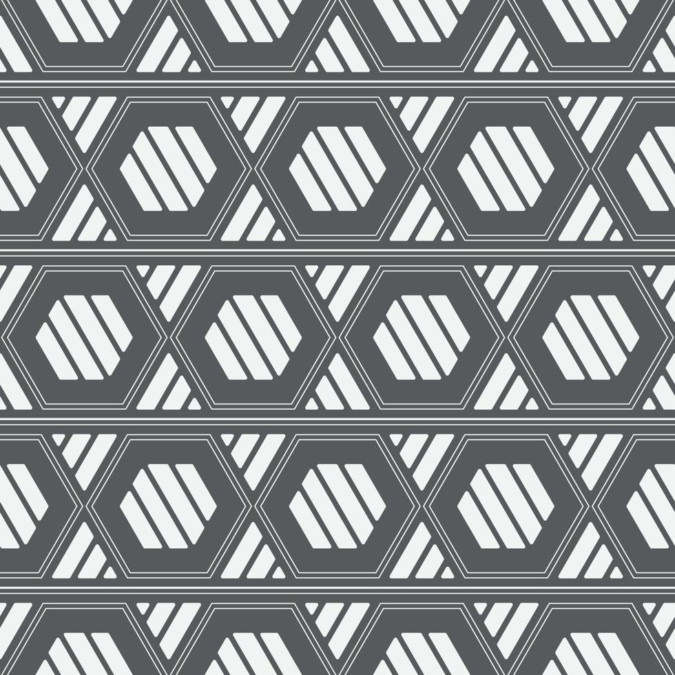 Geometric seamless pattern in black backdrop vector
