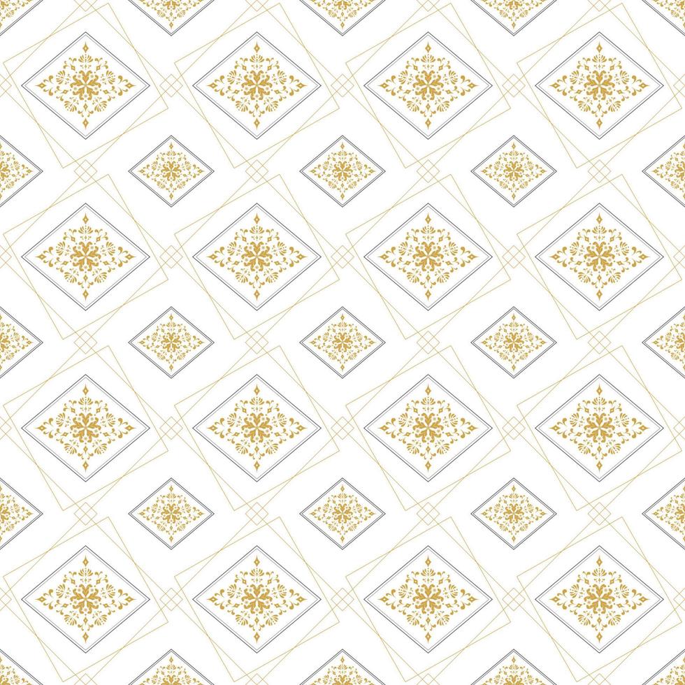 Vintage Luxury Damask Seamless Pattern vector