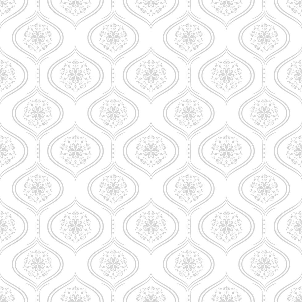Vintage Luxury Damask Seamless Pattern vector