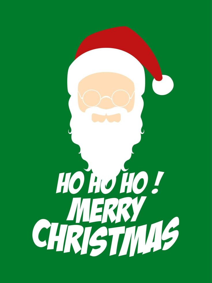 Symbol of Santa Claus face vector