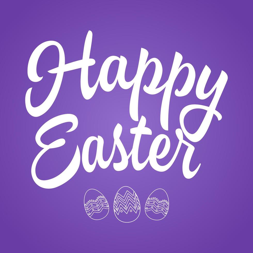 Happy Easter text vector