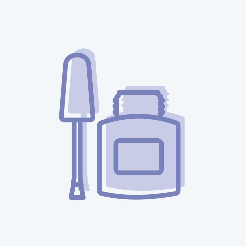 Ink Remover Icon in trendy two tone style isolated on soft blue background vector