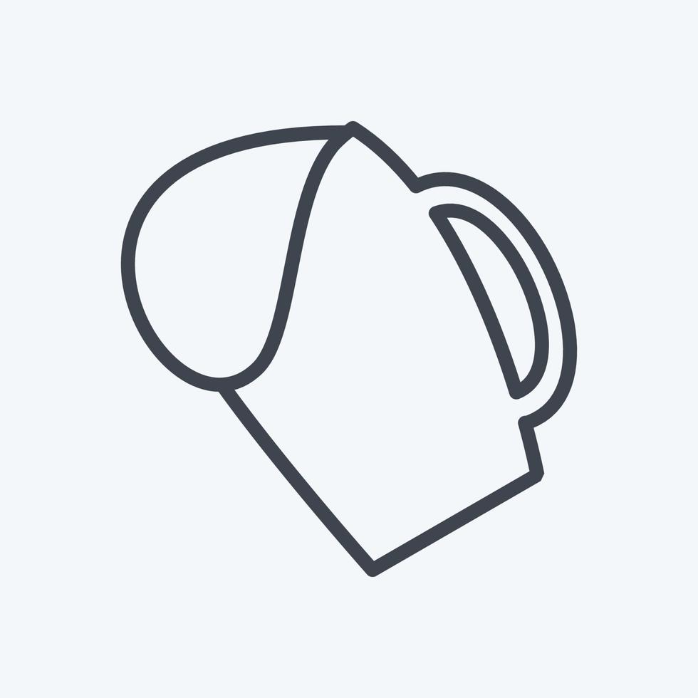 Beers Toasting Icon in trendy line style isolated on soft blue background vector