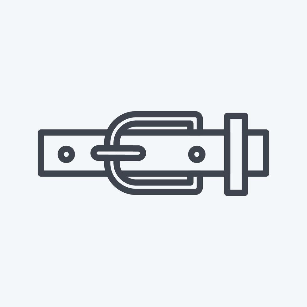 Belt Icon in trendy line style isolated on soft blue background vector