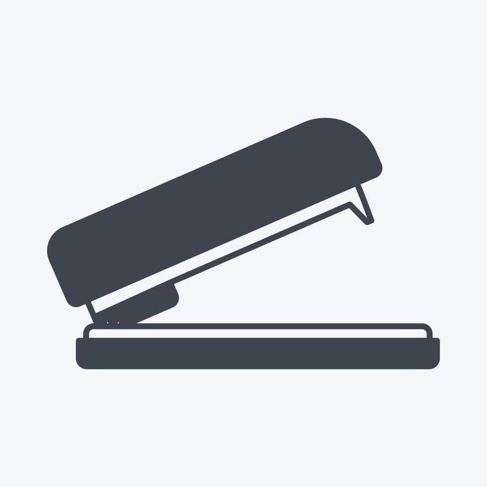 Stapler Icon in trendy glyph style isolated on soft blue background vector