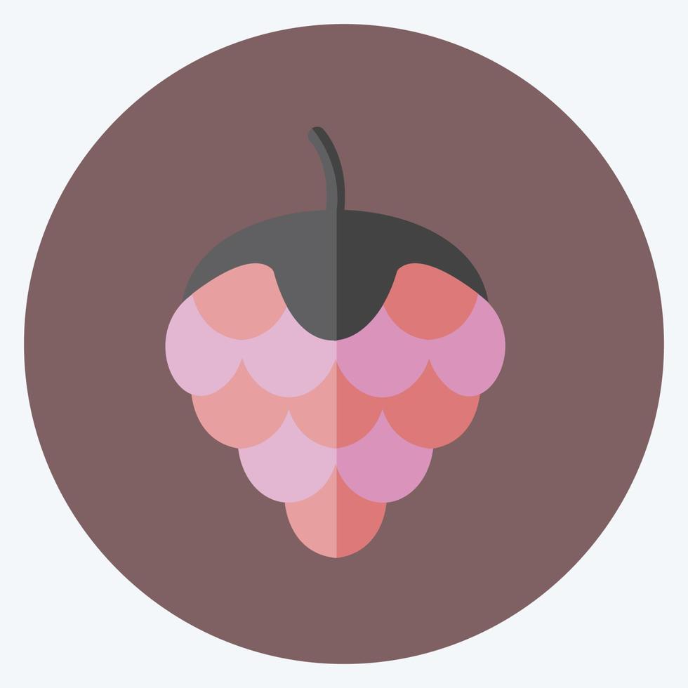 Hops Icon in trendy flat style isolated on soft blue background vector