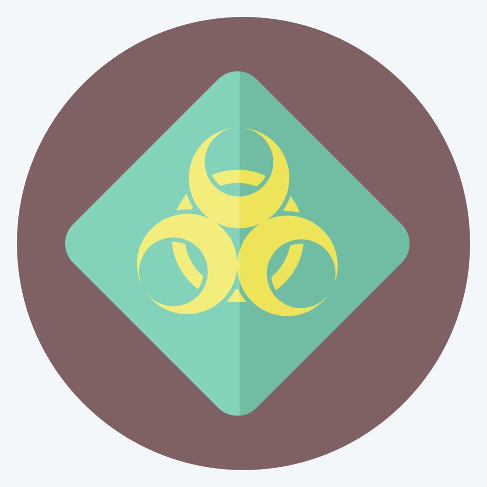 Epidemic Icon in trendy flat style isolated on soft blue background vector