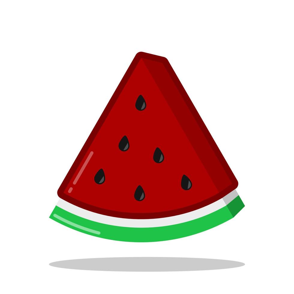 Sliced watermelon vector isolated on a white background