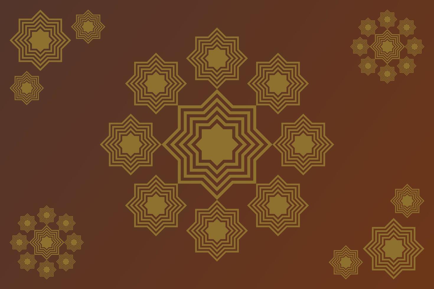Brown abstract geometric shape background vector design