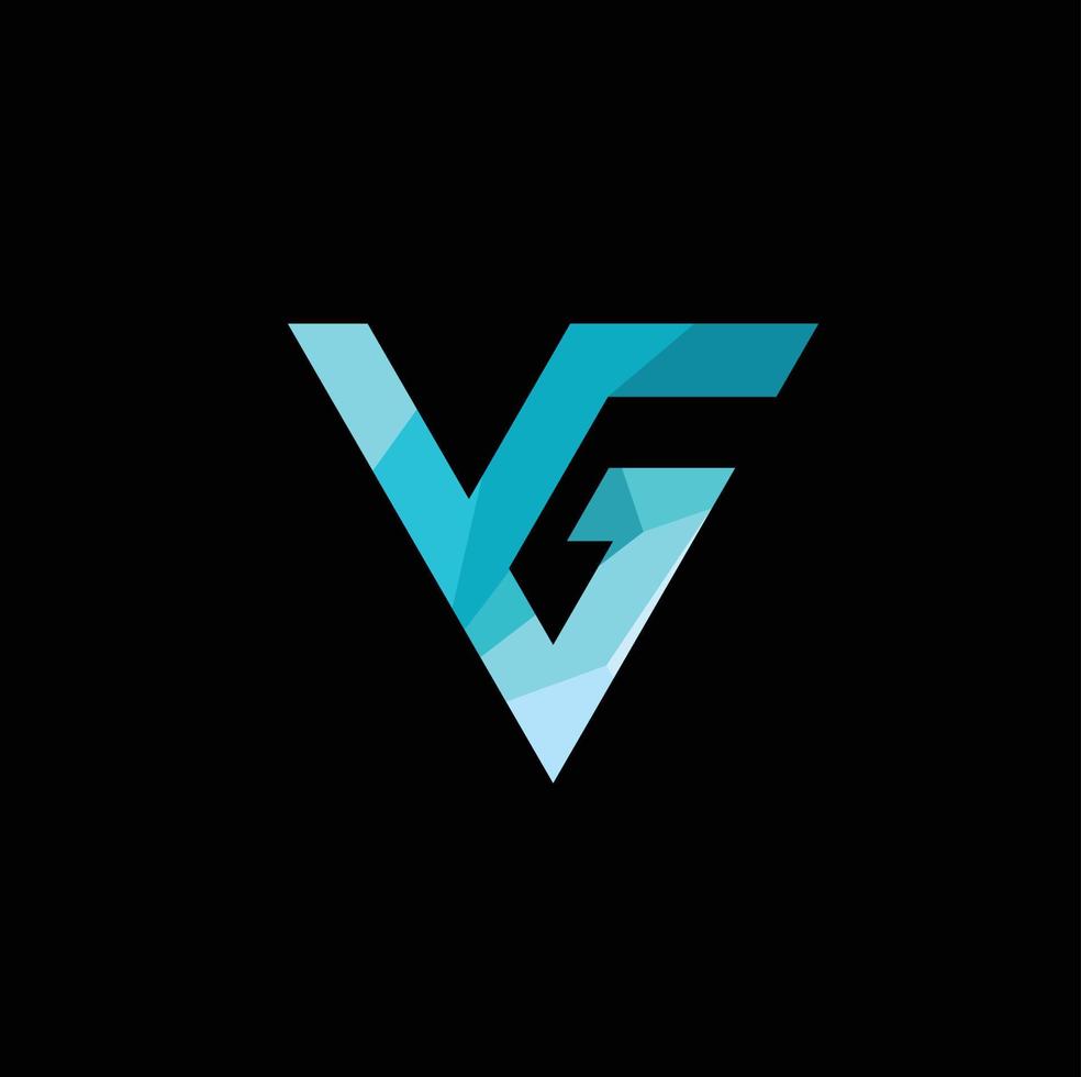 alphabet letter vg logo vector illustration
