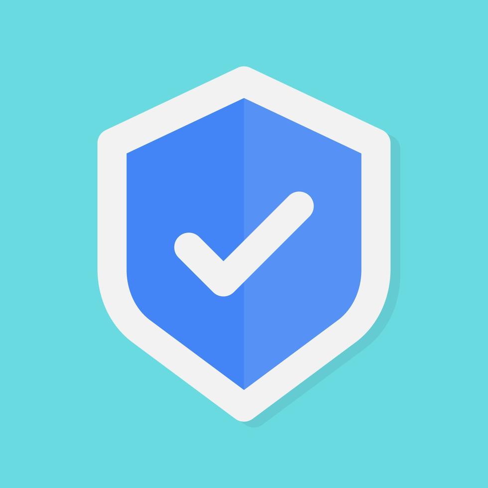 Protection flat icon - vector illustration . protect, security, Protection, shield, secure, certified, antivirus, guard, flat icons .