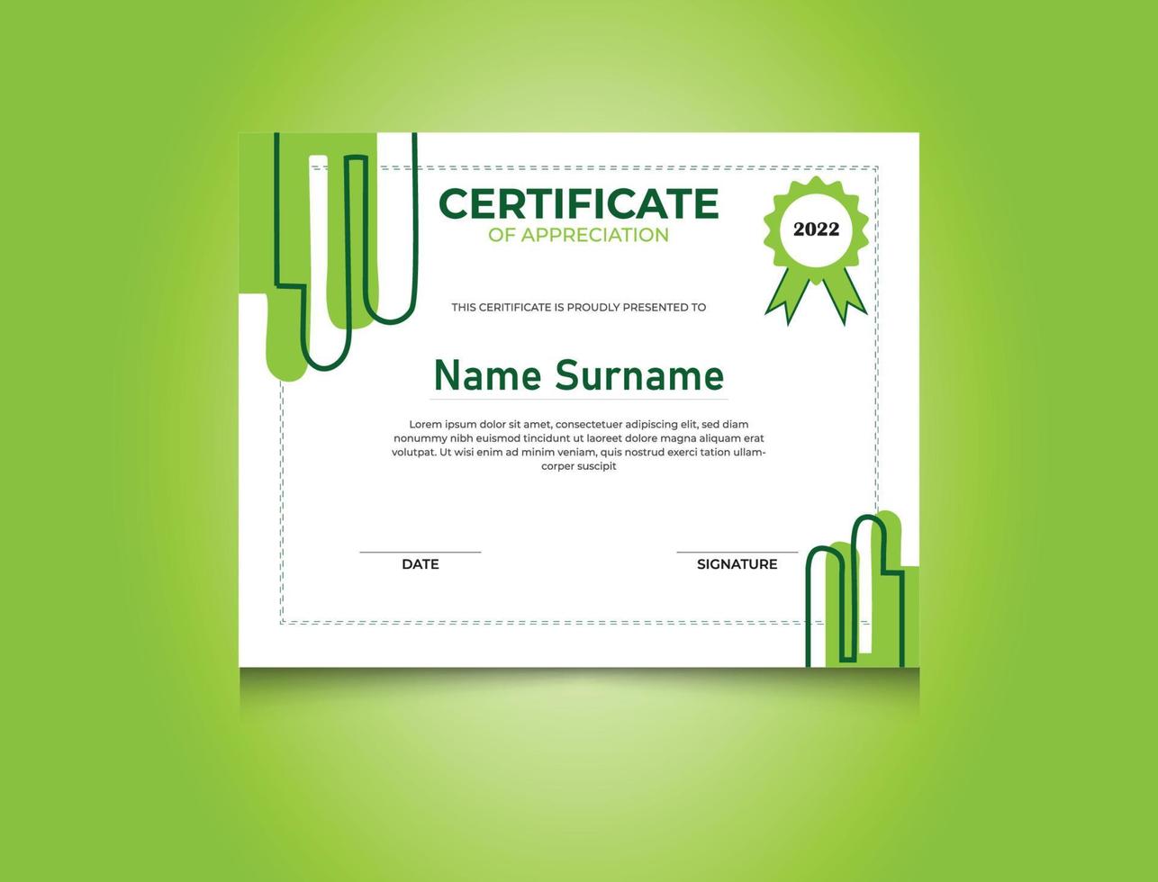 Free Vector Certificate Design