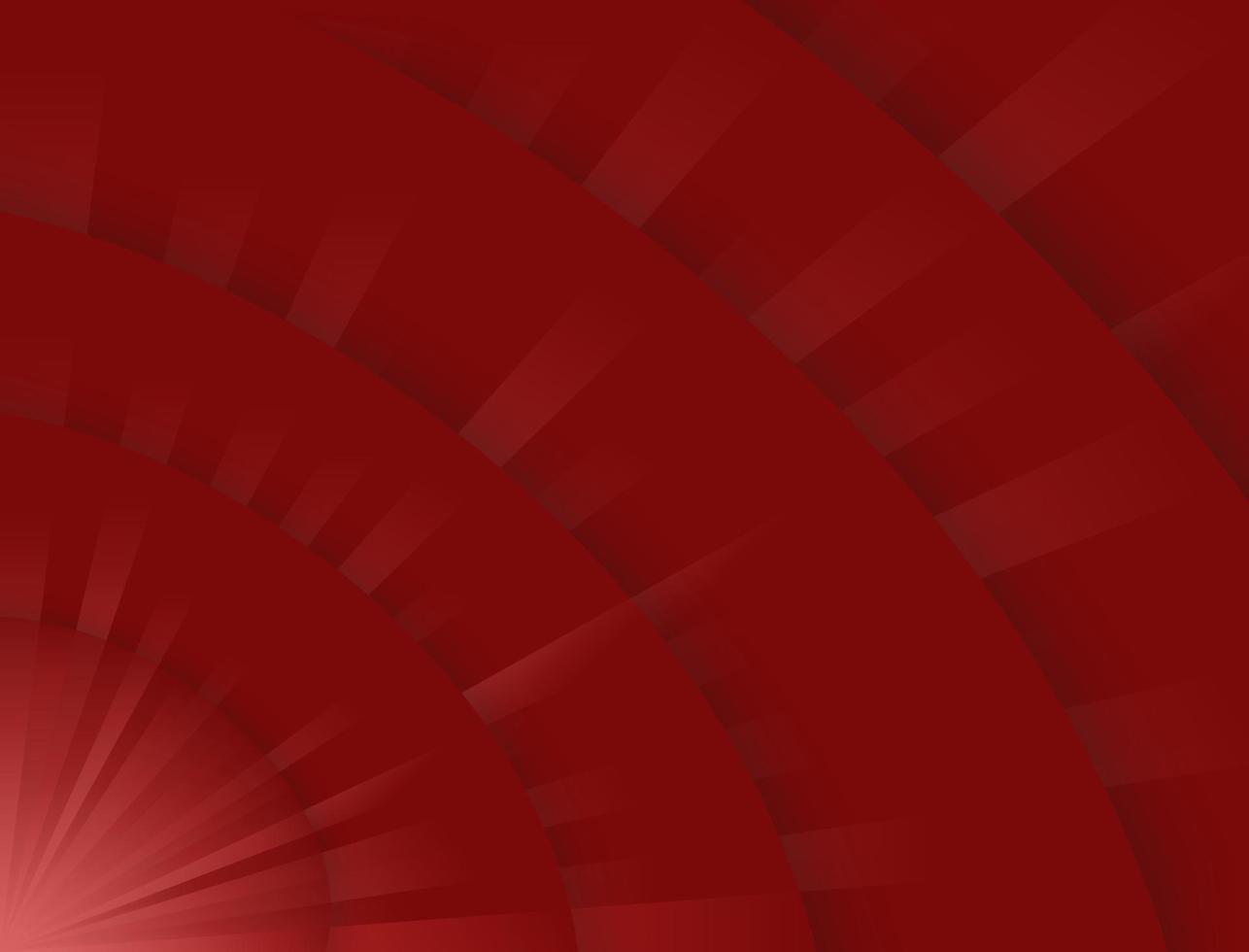 Abstract background is red with white light emitting from between the fields vector