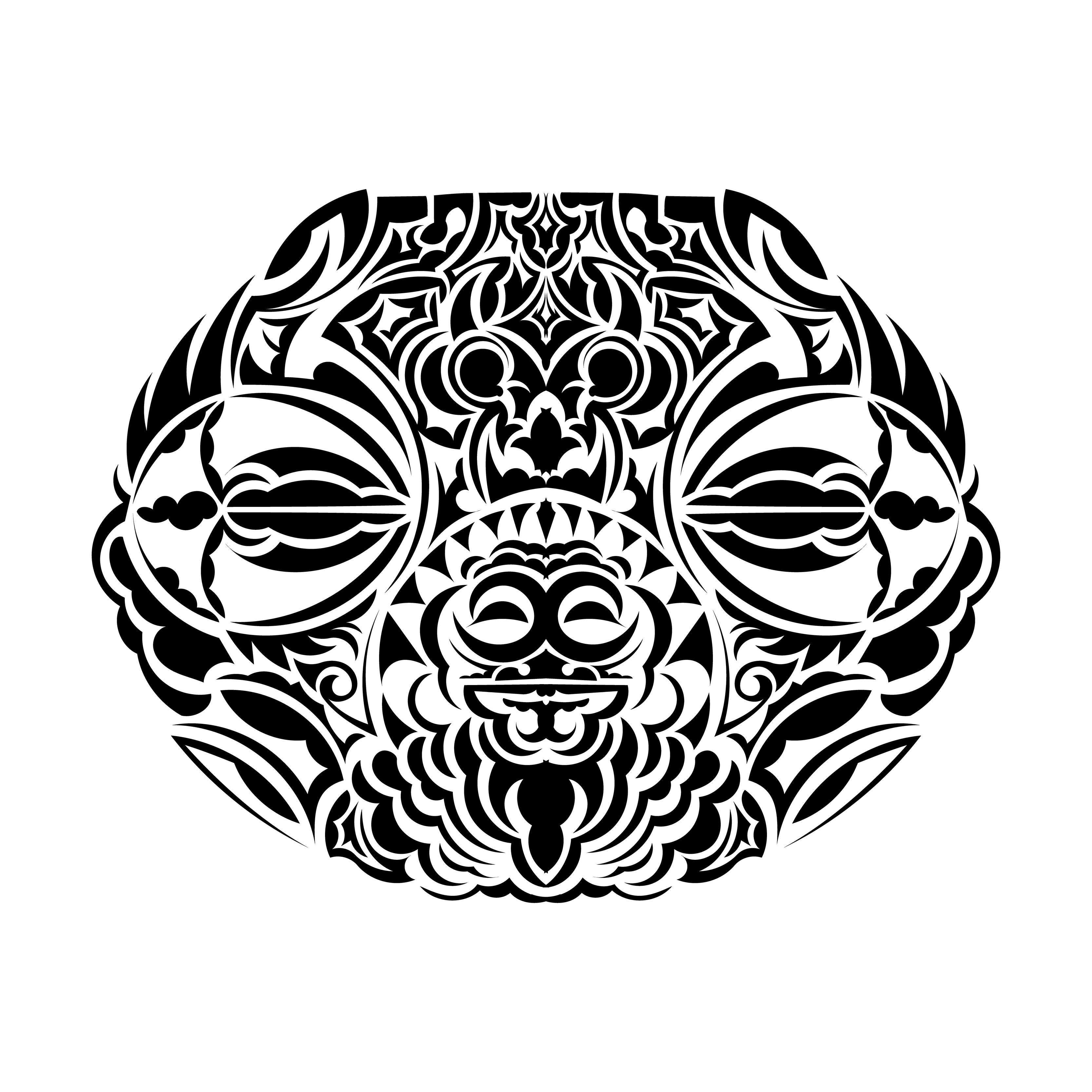 maori tattoo face design