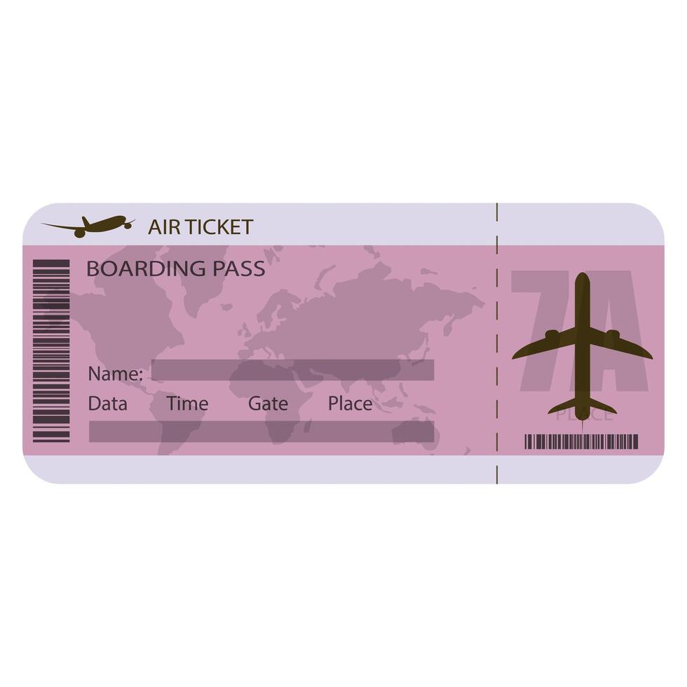 Plane in flat style. . vector