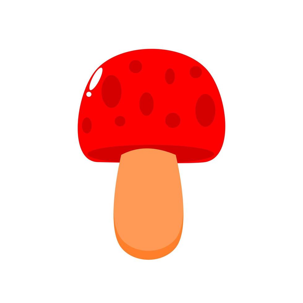 Mushroom vector icon. Mushroom clipart.