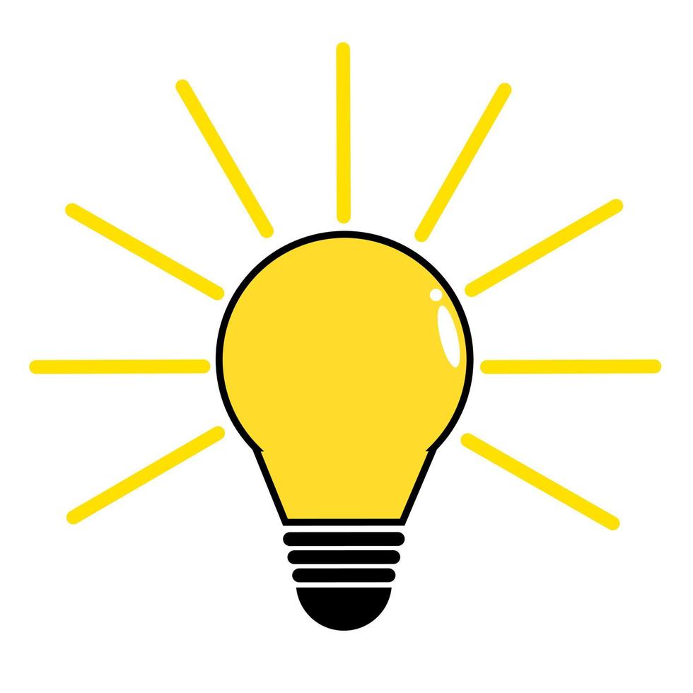 Bulb vector icon