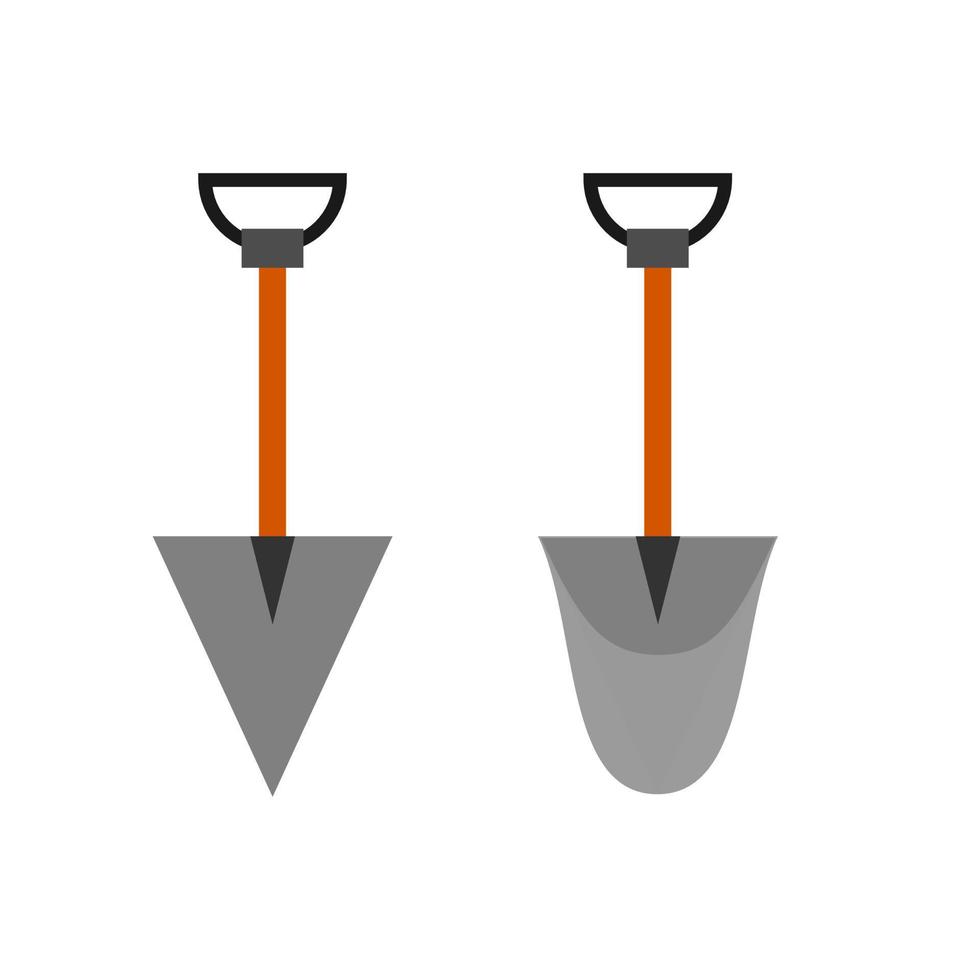 Shovel vector icon. Shovel vector set or clipart.
