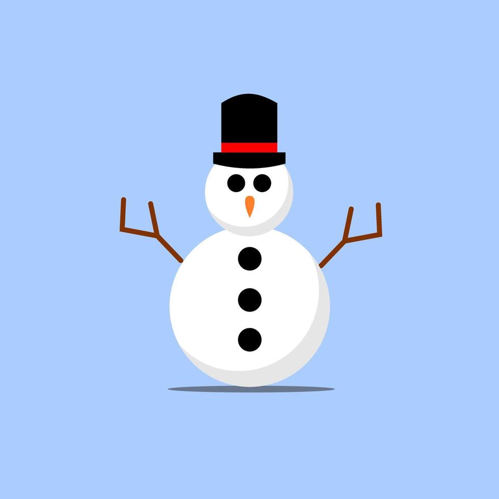 Snowman vector. Snowman clipart or vector