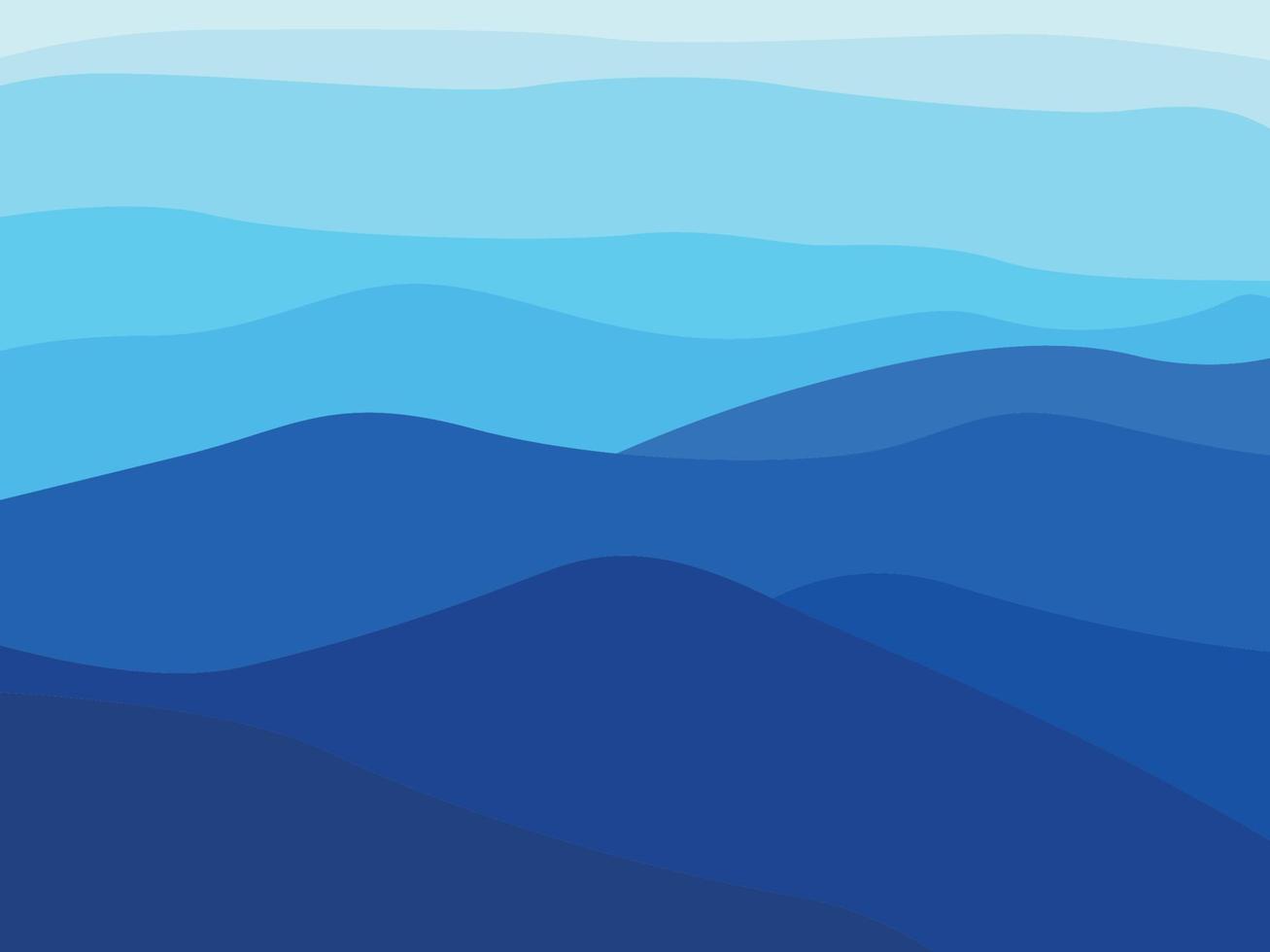 Gradient mountain landscape vector