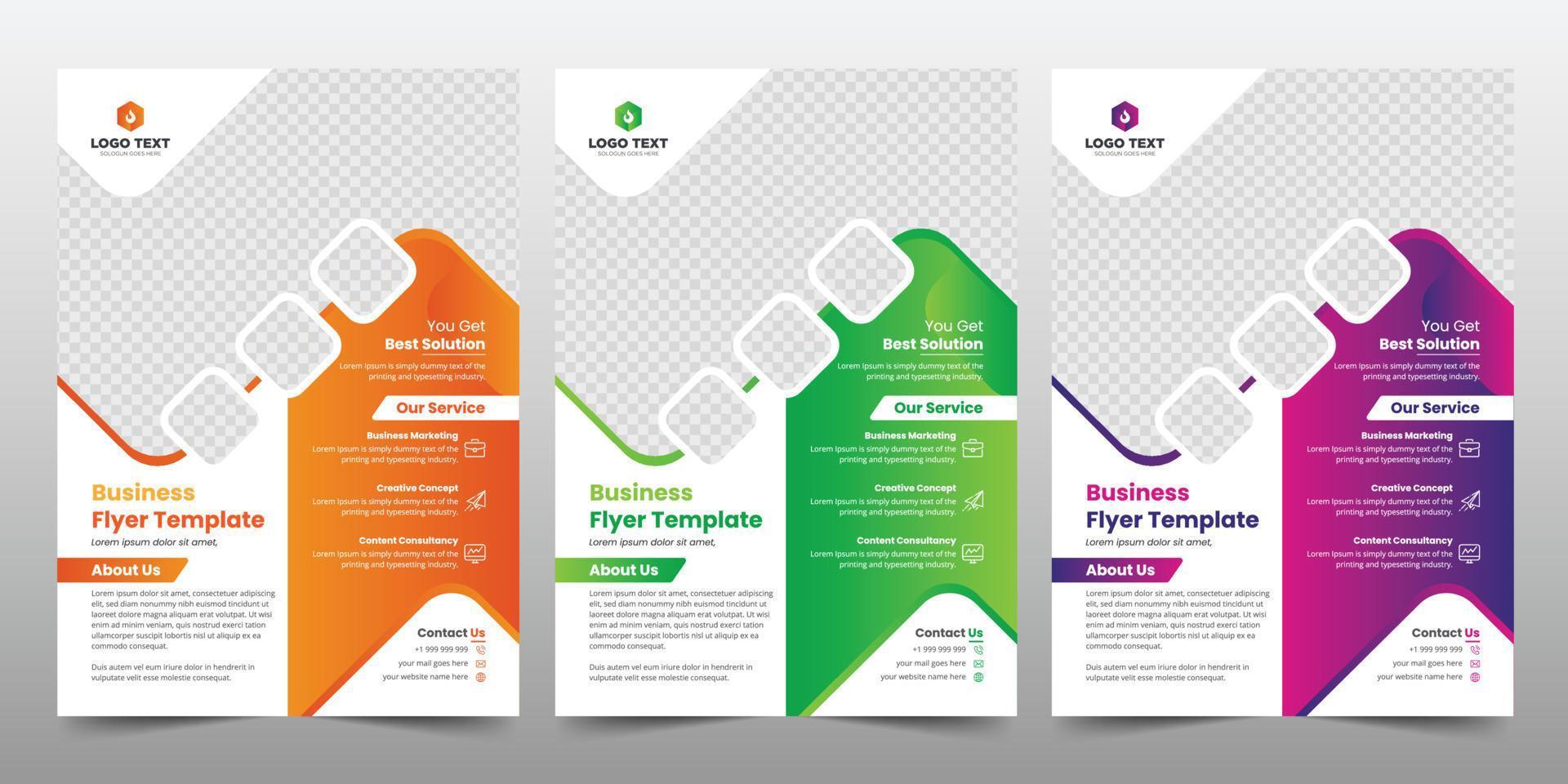 Creative Corporate Business Flyer Poster Brochure Template vector