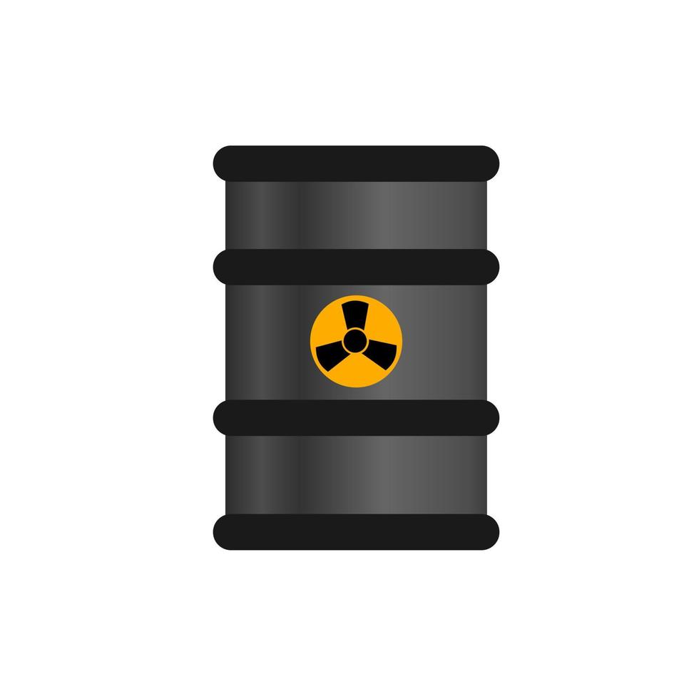 Tank containing radioactive material vector