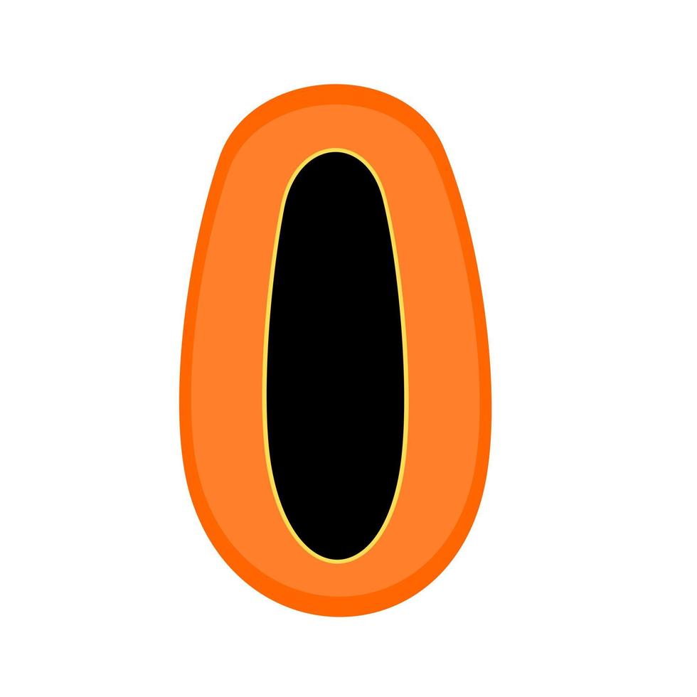 Papaya vector icon. Fruit Vector.