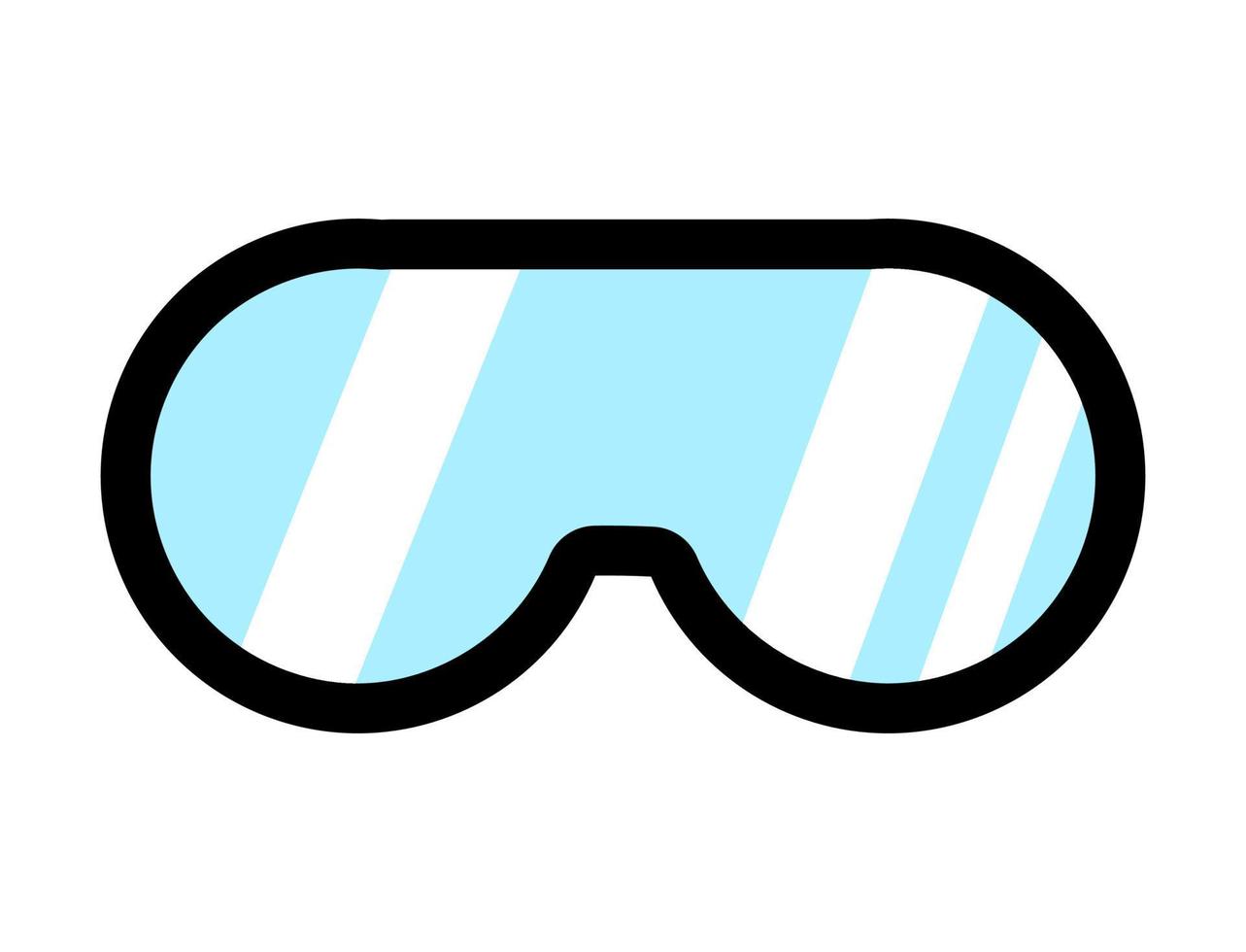 Swimming glass vector icon.