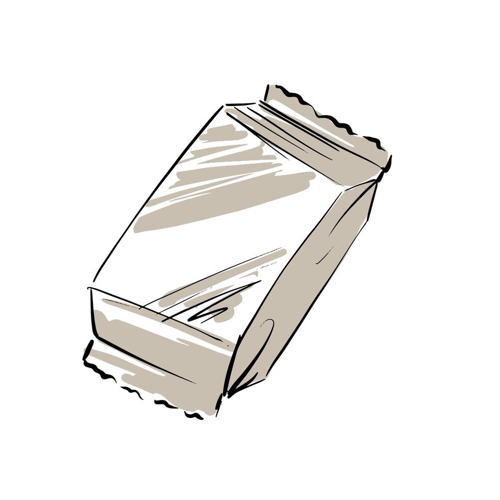 Packaging on a white background with free space for the label. vector