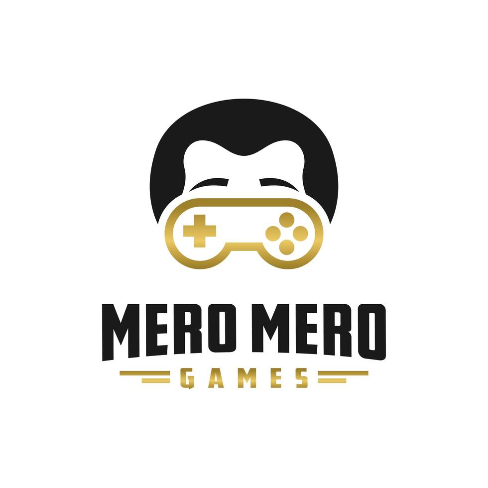 logo design geek game vector