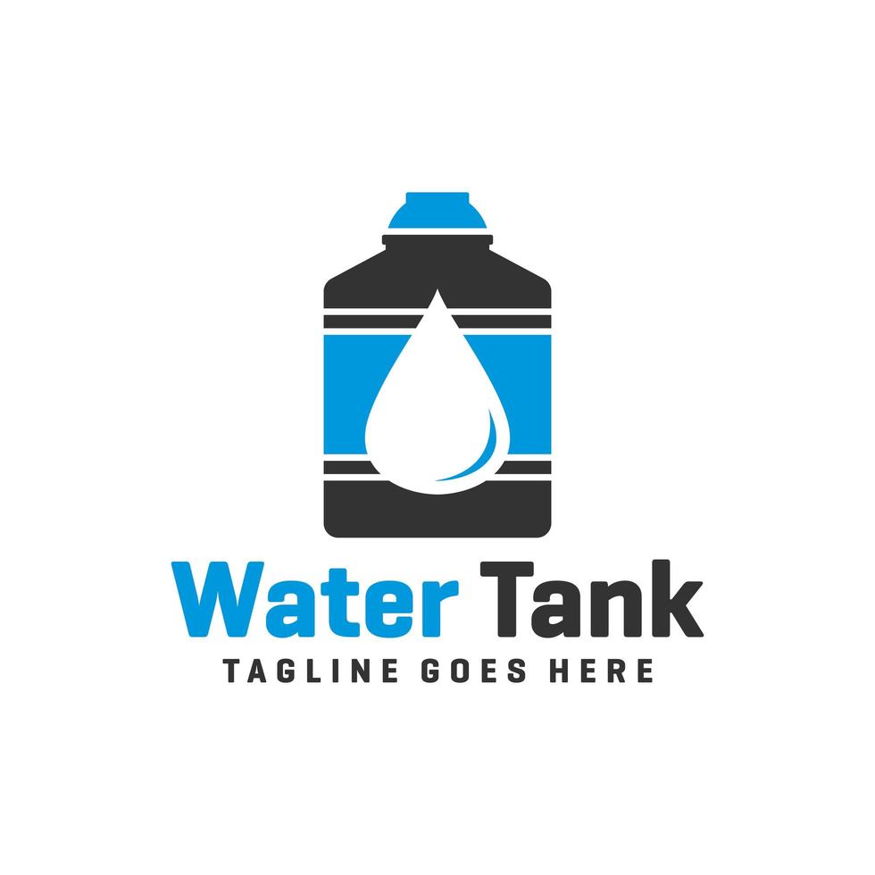 water tank logo or water reservoir vector