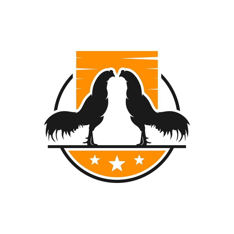 logotipo de pollo de bangkok moderno vector