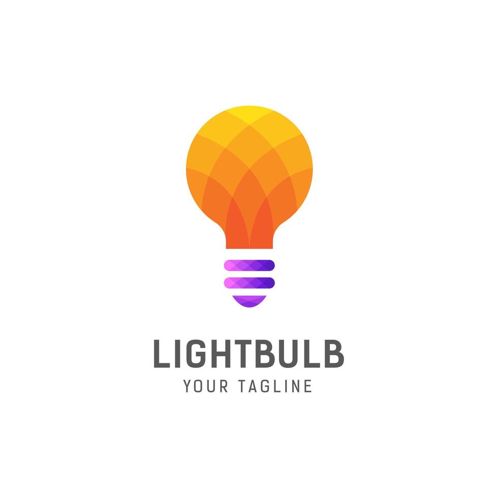 light bulb logo design template vector